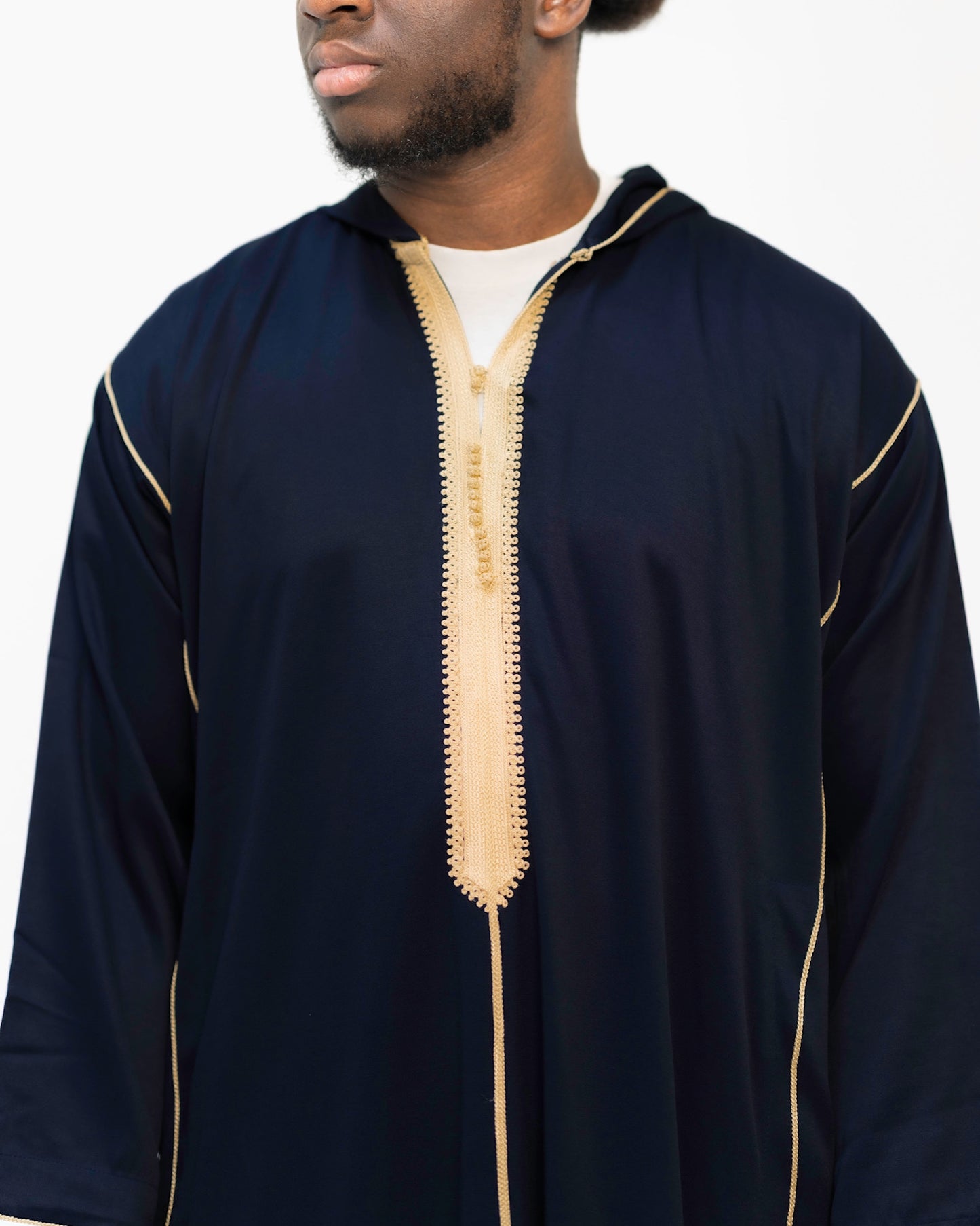 Men’s hooded Moroccan thobe