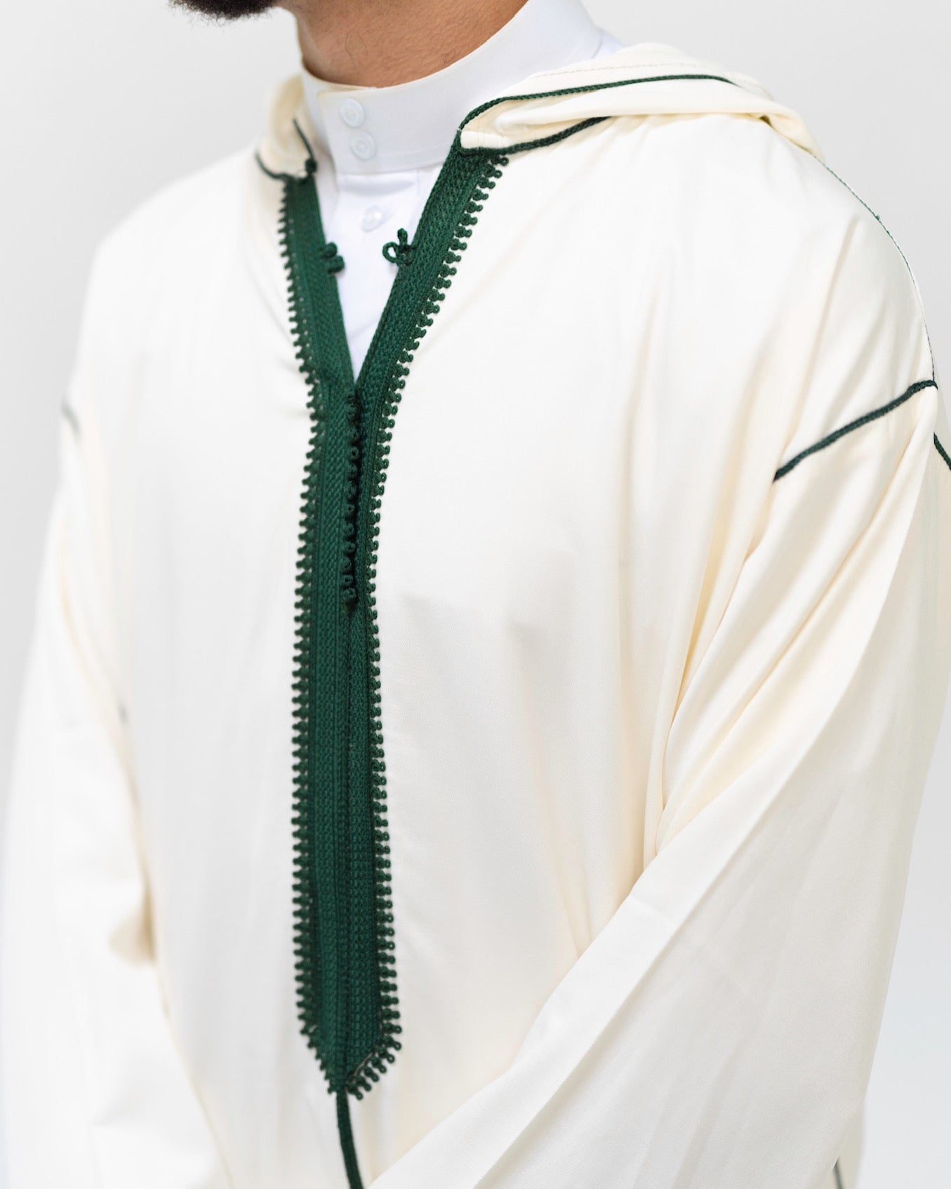 pine green and white