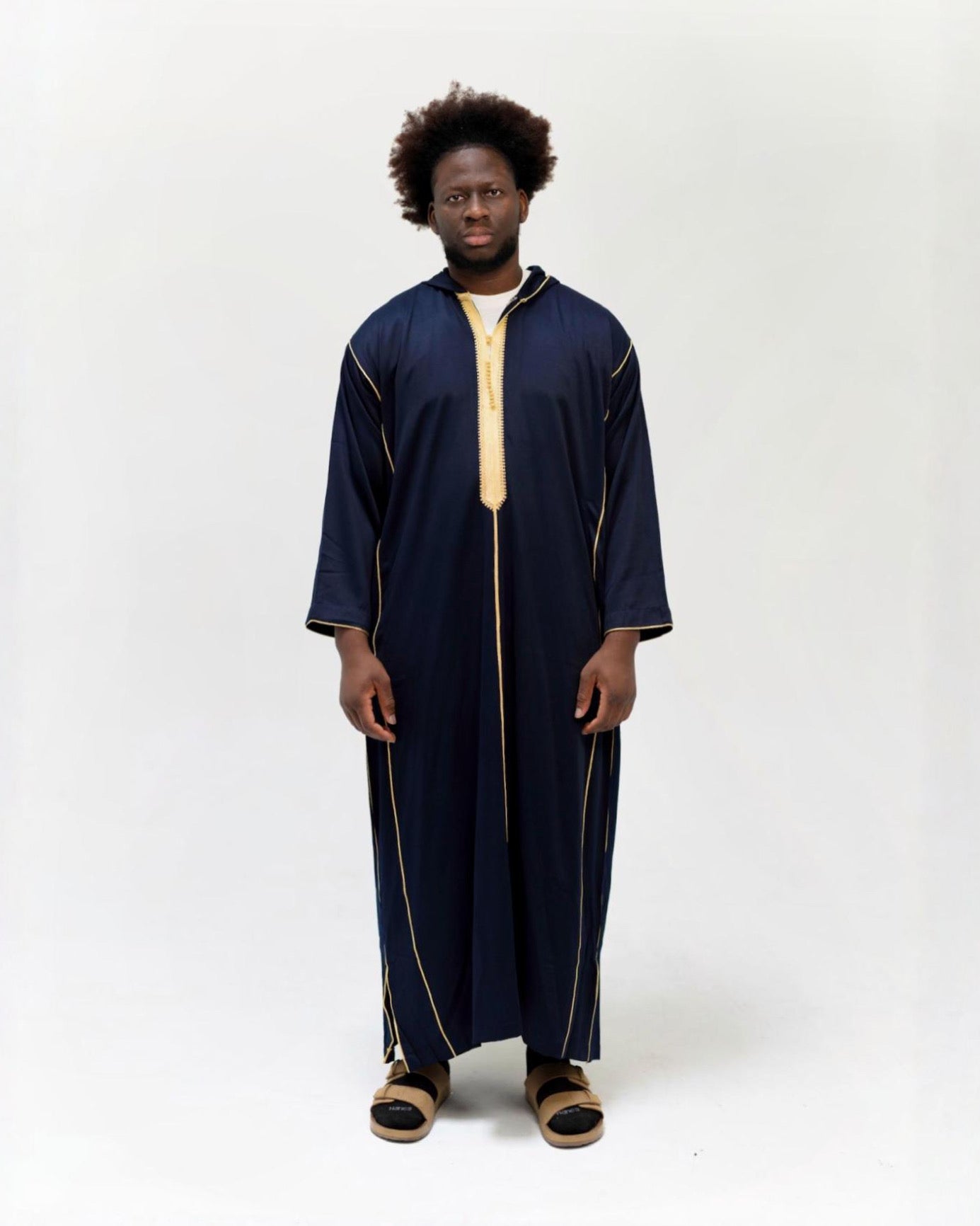Men’s hooded Moroccan thobe