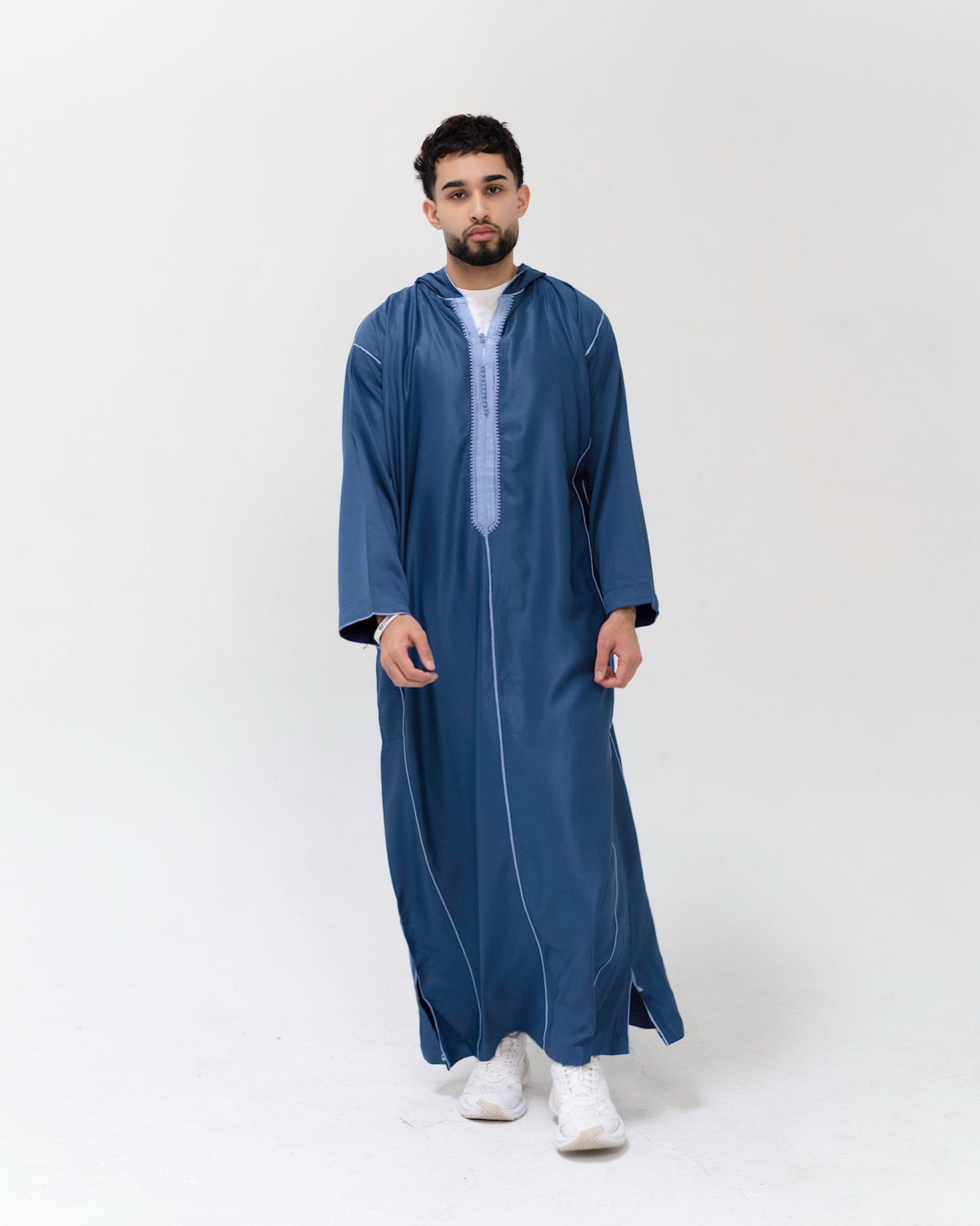 Men’s hooded Moroccan thobe