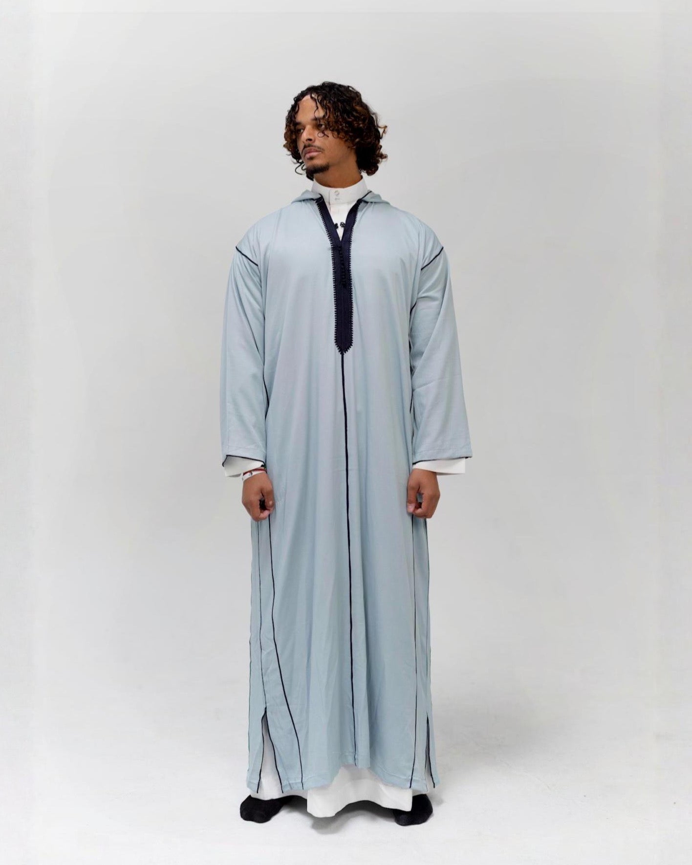 Men’s hooded Moroccan thobe