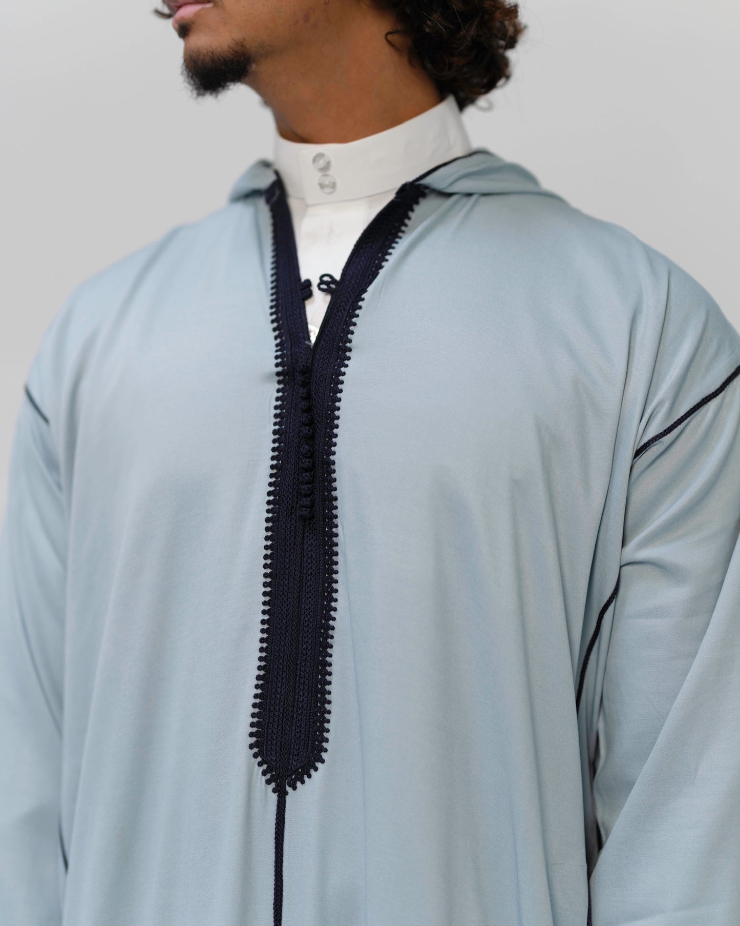 Men’s hooded Moroccan thobe