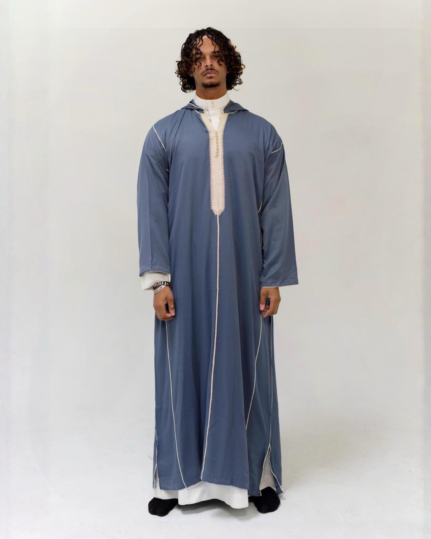 Men’s hooded Moroccan thobe