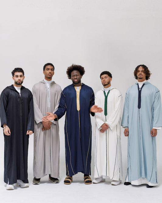 Men’s hooded Moroccan thobe
